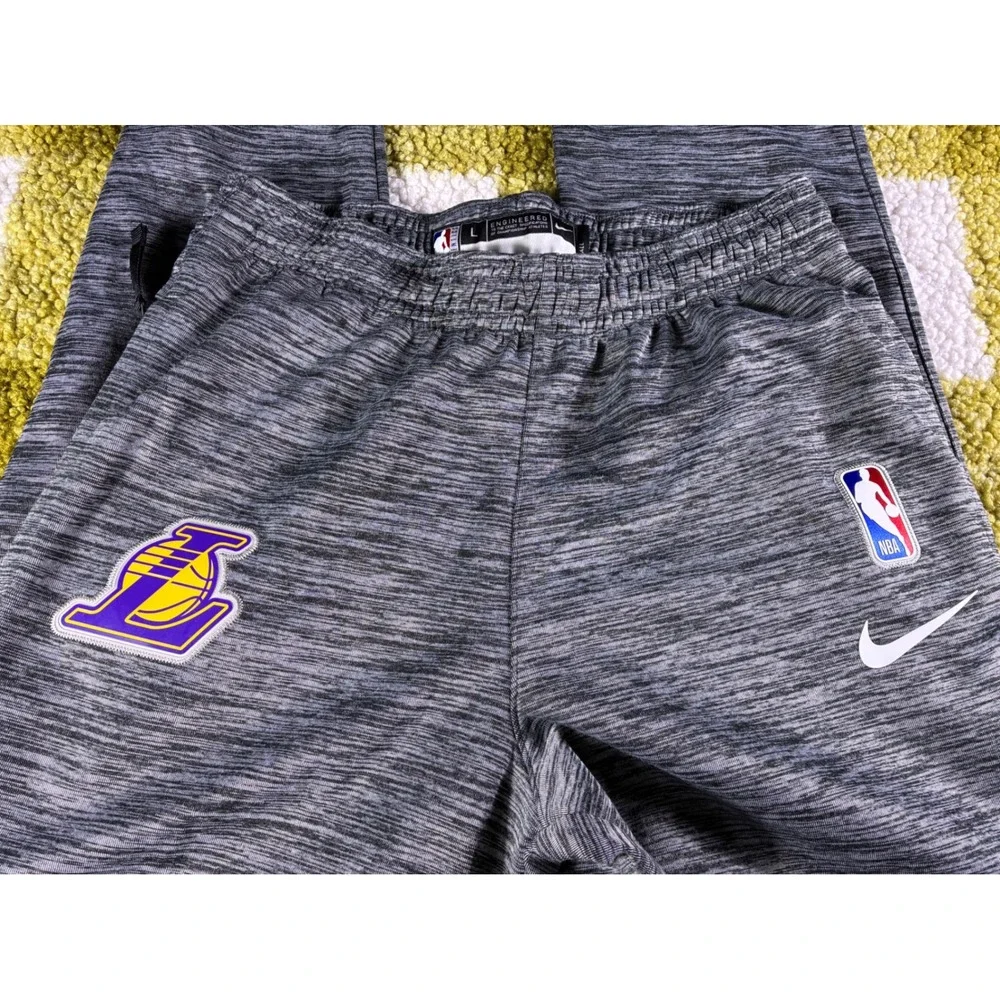Nike NBA Los Angeles Lakers‎ Showtime Pants Grey Mens Large Tall AV1449-032